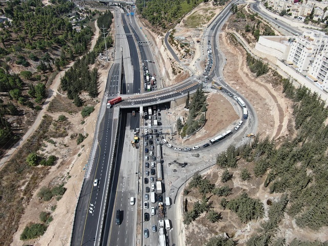 ‏‏מחלף רמת שלמה - צילום ירושלים מתחדשת - מבט הציפור2 - עותק