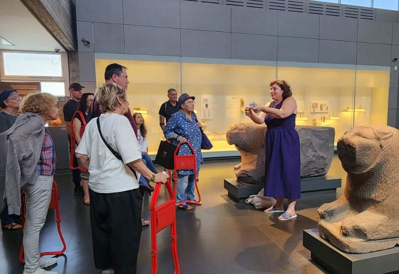 במוזיאון ישראל נערכו במיוחד לימי המלחמה ועל פי הנחיות פיקוד העורף. צילום: מלכה אליהו קוסוביץ