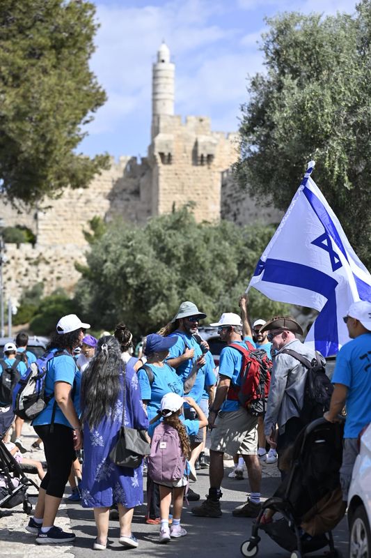 צעדת ירושלים 2026: אלפי צועדים גדשו את רחובות הבירה באירוע חגיגי ומרשים. צילום שמואל כהן